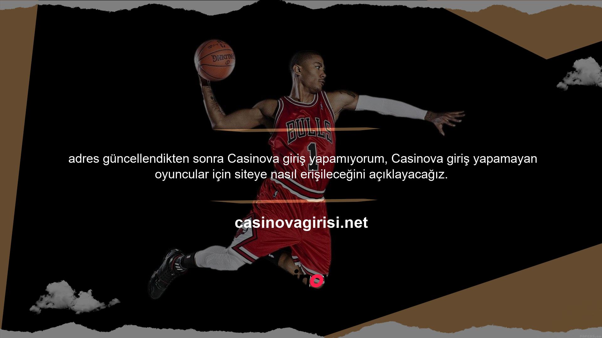 Yeni Casinova adresini kullanarak siteye erişmek için geçerli etki alanı satırını takip etmeniz gerekir